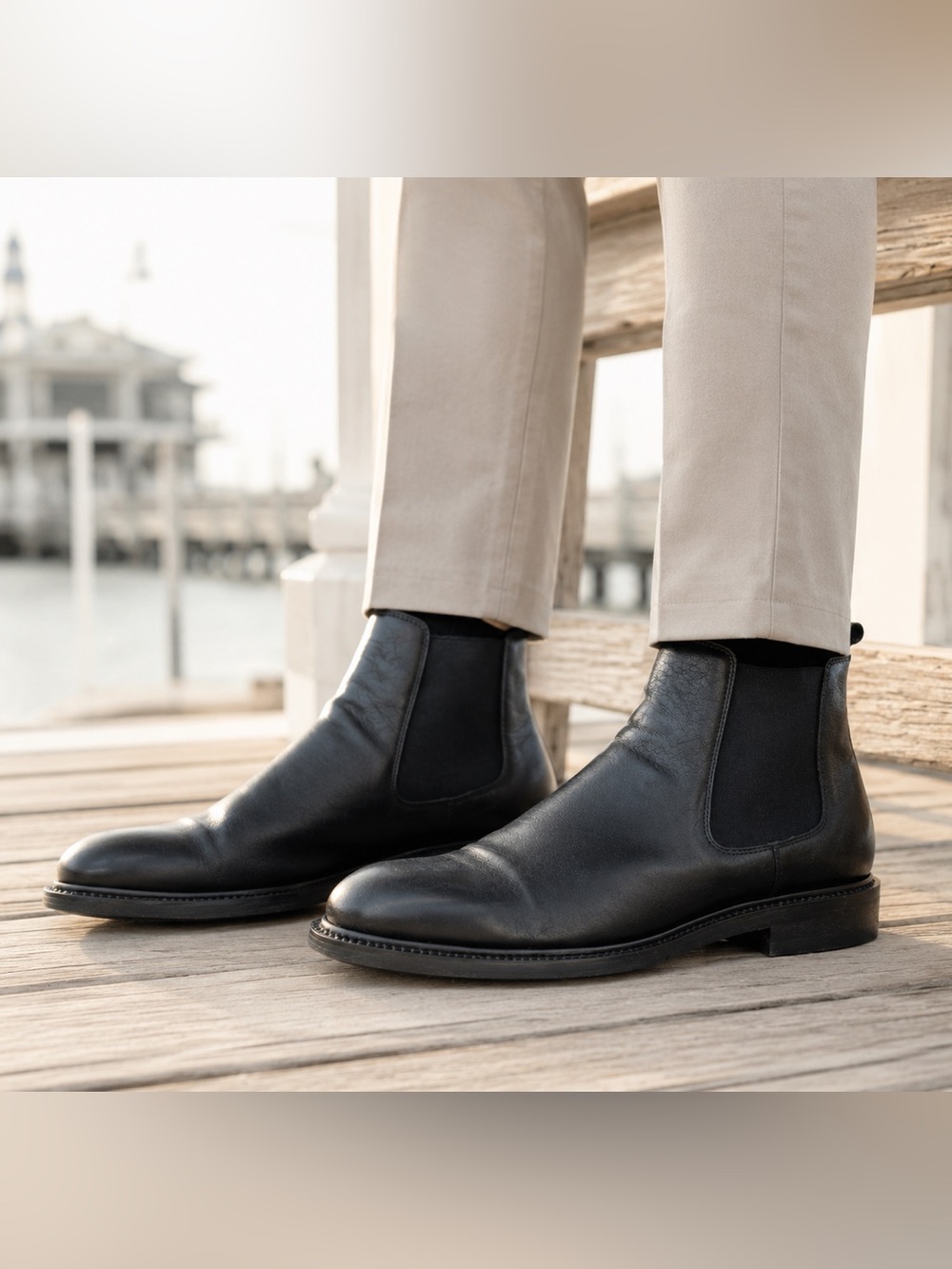 Leather Beckett Simonon Bolton Chelsea Boots - Men’s Size 10